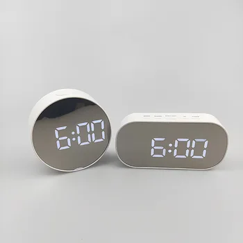Darbo, Biuro, Miegamojo Žadintuvas Daugiafunkcis LED Laikrodžiai Makiažo Veidrodis, Žadintuvas Baterijos Įdėjimas Elektros Laikrodžius