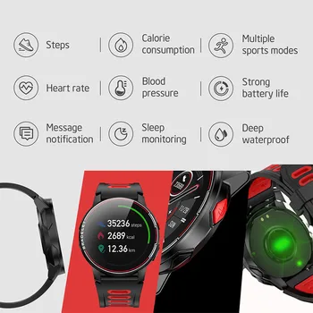 LIGE Naujas Smart Watch Vyrų IP68 Vandeniui Sporto Moterims 
