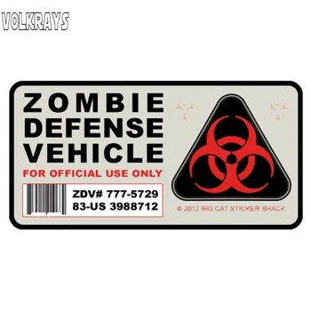 Volkrays Asmenybės Automobilių Lipdukas Juokingas Zombie Gynybos Transporto priemonių Priedai nuo Saulės Decal Motociklo Jdm Vw Polo,6cm*12cm