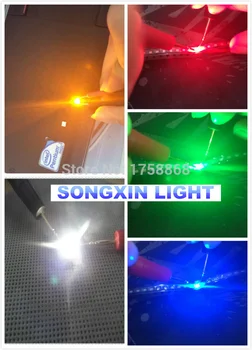 0603 SMD LED,5 Vertybes Kiekvieno 200pcs =1000pcs SMD 0603 led Super Bright ,Raudona/Geltona žalia/Mėlyna/Geltona/Balta LED Šviesos Diodas