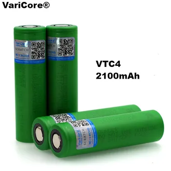 1-10VNT VariCore VTC4 originalus 18650 baterijos 3.6 V 2100mAh įkrovimo baterija (akumuliatorius 18650