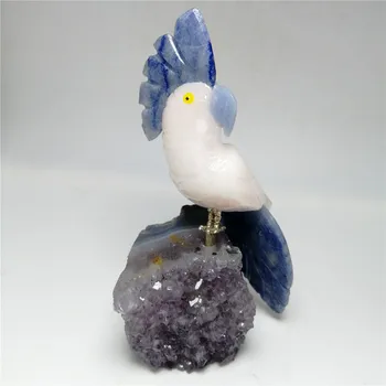 1 VNT natūralus akmuo paukščių kvarco gydymo kristalų ranka raižyti akmens papūga formos akmuo, namų dekoravimo, dovanų