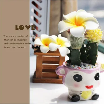 10vnt 7cm Havajų Gėlė Plaukų Įrašą Staigius Modeliavimas Kiaušinių Gėlių Šukuosena Paplūdimio Luau Šalis (Balta su Geltona)