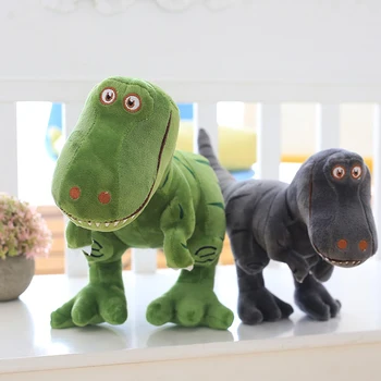 1pc 40-100cm Naujas Dinozauras, Pliušiniai Žaislai Animacinių filmų Tyrannosaurus Mielas Įdaryti Juros periodo Dino Lėlės Vaikams, Vaikų Berniukų Gimtadienio Dovana