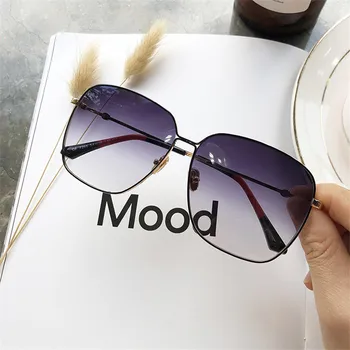 2019 Naujas Mados Akiniai nuo saulės Moterims Prekės ženklo Dizaineris Prabangių Senovinių Saulės akiniai Didelis viso Kadro Akiniai Moterų UV400 Akiniai