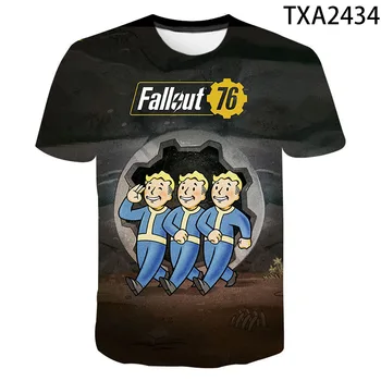 2020 Naujas Fallout 3D Marškinėliai Vyrams, Moterims, Vaikams Spausdinti Viršūnės Vasarą T-Atsitiktinis marškinėliai trumpomis Rankovėmis, Berniukas, Mergaitė Vaikai Mados Kietas Tee