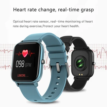 2020 Naujas P8 Spalvotas Ekranas, Smart Grupė Moterų, vyrų jutiklinių Fitness Tracker Kraujo Spaudimas Smart Laikrodis Moterims Smartwatch už Xiaomi
