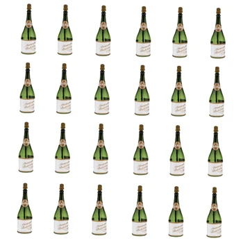 24Pcs Mini Šampano Šalies Tuščias Muilo Burbulas Buteliai Lazdelė Stalo Apdailos