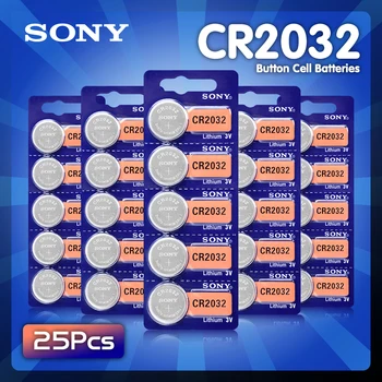 25PCS SONY 3V CR2032 2032 Moneta Ląstelių Mygtuką Baterija Didelės Talpos, ECR2032 KL2032 5004LC Ličio Baterija Žaislai Nuotolinio Žiūrėti