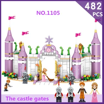 2812pcs filmas Pasakos pilis, nelyginant žaislai, vaikų Princesės Pilis Suderinama Legoe Draugų Miesto Pilis Modelio Mergina Žaislai