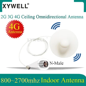 2G 3G 4G LTE Omni Kambarinė Antena Celling vidaus Antena Mobilųjį Telefoną Signalo Stiprintuvas GSM 3G Kartotuvas su 0.3 / 2M Kabeliu