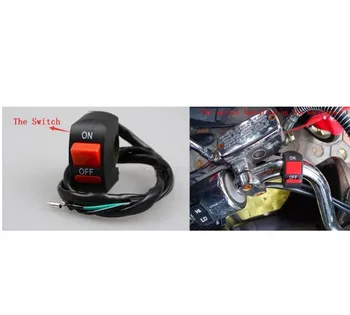 2VNT Fisheye Objektyvas U1 LED Motociklo Universalus Darbo Žibintas priekinis žibintas Vairuotojo Rūko Vietoje Žibintas Naktį Saugos + 1pcs Nemokamai Switc