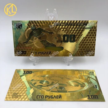 5vnt+5vnt Rusija 24k aukso banknotų 100 Rublių suvenyrą patriotizmo dovanos ir kolekcijos