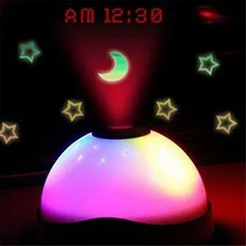 7 Spalvų LED Keitimas Star Naktį Šviesos Magija, Projektorius, Apšvietimo Laikrodis
