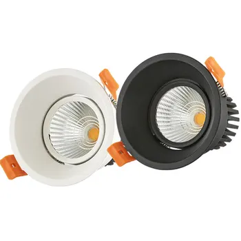Aukštos Kokybės LED, COB Epistar Embedded Žemyn Lemputės 12W AC 110V, 220V Pritemdomi Paviršius Sumontuotas Mini Downlight Įtraukti Led Driver