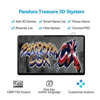 Aukštą rezultatą įrašyti Pandora box CX 2800 1 mainboard paramos multine išvesties prievadai gamepad tipų prijungti USB žaisti žaidimus