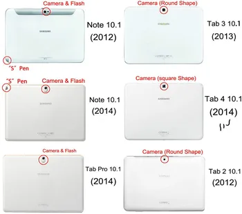 Case Cover for Samsung Galaxy Tab 4 10.1 colių SM-T530 T535 T533 Tab4 10 T530 T531 T535 Tablet Atveju Laikiklis Apversti PU Odos Padengti
