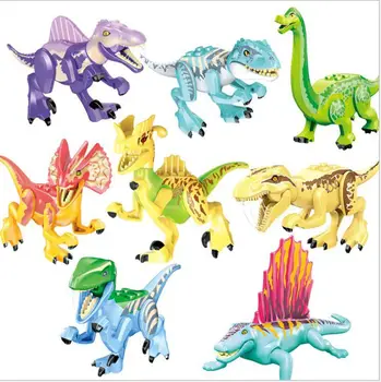 Dinozaurų Pasaulyje Dinozaurų Parkas Raptor apsaugos zonos, Statyba Blokai Nustatyti Vaikų Žaislas juguetes Kūrėjas Gyvūnų Rinkinys