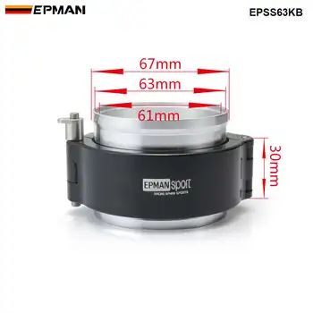 EPMAN HD Išmetamųjų V-juostos Apkaba sistemų montavimas Anoduoto Apkabos, 2,5