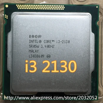 Intel i3 2130 3M Cache, 3.4 GHz LGA 1155 TDP 65W darbalaukio išsimėtę gabalas procesorius l3-2130 (darbo Nemokamas Pristatymas)