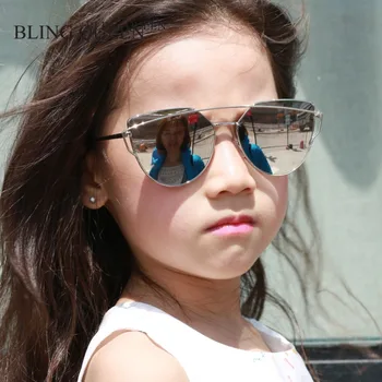 Klasikinio Anti-Reflective Vaikas UV apsauga Mados Akiniai nuo saulės, Berniukai, Mergaites, Vaikai oculos de sol Kietas vaikų metalo akiniai N704