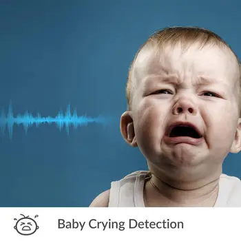 Kūdikio stebėjimo Wifi Saugumo Kameros AI Varomas Auklės Stebėti Dviejų krypčių Garso Kūdikio verksmą Aptikimo Naktinio Matymo