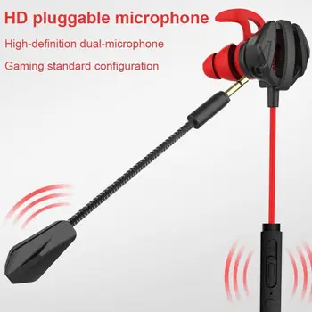 Laidinio Žaidimų Ausinės In-Ear Ausinės, Triukšmo Panaikinimo Stereo Žaidimas Ausinių su Mikrofonu už mobiliųjų telefonų, PC PS4