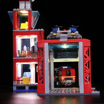 Led šviesos Suderinamas su LEGO 60216 MIESTO 19-metų miesto naujojo miesto priešgaisrinės gelbėjimo komanda City serijos montavimas blokai žaislai