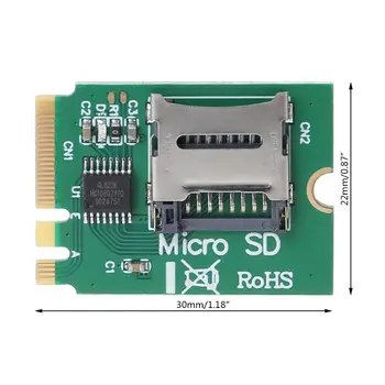 M2 Klavišą A. E WIFI Lizdas SDHC SDXC TF Card Reader T-Flash Kortelės M. 2 A+E Kortelės Adapterio Rinkinys