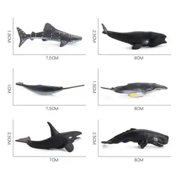 Modeliavimo Jūrų Gyvūnai Modelis Žaislai, Delfinų, Ryklių ir Veiksmų Skaičiai Švietimo Žaislai, Vaikams, Vaikas, Papuošalai Žaislas Duomenys Dovanos