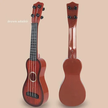 Modeliavimo Mini Ukulėle Vaikų Mokymosi Gitara 4 Stygos Muzikos Instrumentai Švietimo Žaislai ASD88