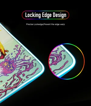 MRG Žaidimų Mygtukai Visi Balti Anti-slip Natūralaus Kaučiuko pagrindo su kraštus, susiūti Tušti sublimacijos pelės mygtukai RGB LED