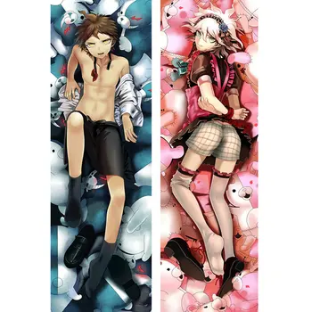 Nauja Seksuali Mergina Cool Berniukas Anime Danganronpa Pagalvių užvalkalus Dakimakura Atveju 3D dvipusis Patalynės Kūno Hugging Užvalkalas 01