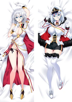 Naujas Atvykimo Sexy Girl Anime Žaidimas Azur Lane Pagalvių užvalkalus Dakimakura Atveju 3D dvipusis Patalynės Kūno Hugging Užvalkalas 02
