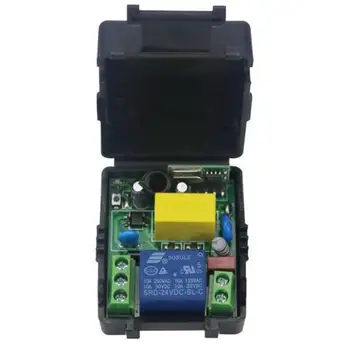 NAUJAS smart home AC 220 v, 1 ch RF Wireless Push Nuotolinio Valdymo šviesų Sistema 4 imtuvas +4 siųstuvas