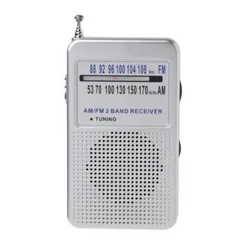 Nešiojamų AM/FM 2 Juostos Skaitmeninis Ekranas Kišeninis Radijo Imtuvas Remti Stereo Režimu 746D