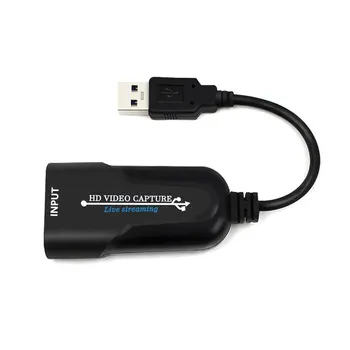 Nešiojamų USB 3.0 HDMI suderinamus Žaidimas Užfiksuoti Kortelės 1080P placa de Patikima vaizdo transliacijos Adapteris, Skirtas Vaizdo Įrašymas