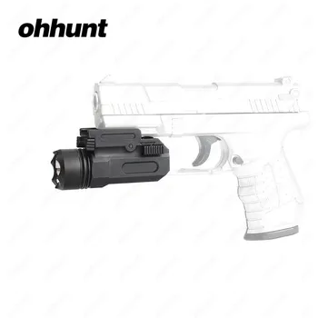 Ohhunt Taktinis LED Žibintuvėlis 150 LM Baltos Šviesos Žibinto Lempa Medžioklės Fakelas Žibintai su Picatinny Rail Mount už Pistoletas Pistoletas