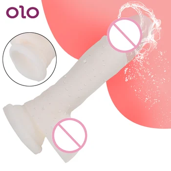 OLO Modeliavimas Netikras Penis Tikroviškas Dildo Super Švelnus Dildo Sekso Žaislai Moters Moterų Masturbacija Erotika Suaugusiųjų Sekso Produktus