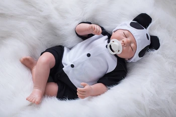 OtardDolls Bebe Reborn Lėles 20 colių Reborn Baby Doll Minkšto Vinilo Silicio Naujagimių Lėlės bonecas Panda Drabužiai vaikams Dovanos