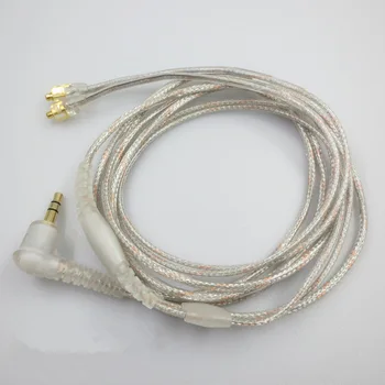 Pakeitimas Kabelių Skaidrus kodu Garso kabelis universalus Shure Se215 Ue900 W40 Se425 Se535 Ausinės Ausinės