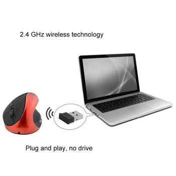 PC nešiojamas darbalaukio ergonomiškas vertikalus bevielė pelė 2,4 GHz wireless gaming mouse USB pelės kilimėlis su Riešo Nešiojamas KOMPIUTERIS