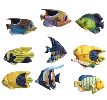 Rankų darbo Dažytos Jūrinės Atogrąžų Žuvys 3D Šaldytuvas Magnetai Turizmo Suvenyrai, Šaldytuvas Magnetiniai Lipdukai Dovanų