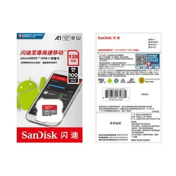 SanDisk Originalus micro sd 512G 400G 256G 200G 128GB 64GB 32GB 16 GB TF atminties kortelę (microsd) class10 Originalus Produktas