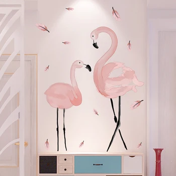 [shijuekongjian] Pink Flamingo Gyvūnų Sienų Lipdukai 