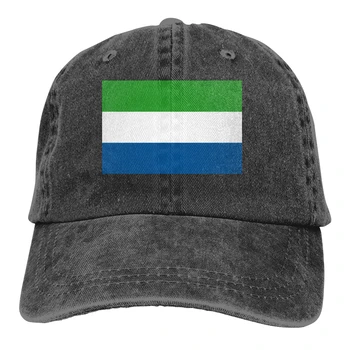 Siera Leonės vėliava Kaubojaus skrybėlę