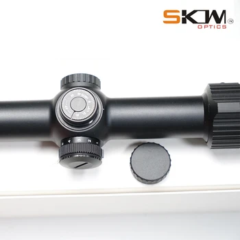 SKWoptics Medžioklė 1-6x24 uoksai Taktinis MIL tinklelis šoko įrodymas Riflescopes 30mm taikymo sritis žiedai 30 vienas gabalas mount