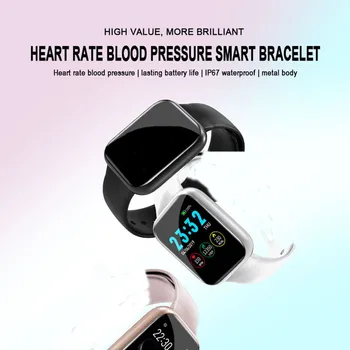 Smart Watch Moterų, Vyrų, Elektronikos Žiūrėti Širdies ritmo Monitorius 