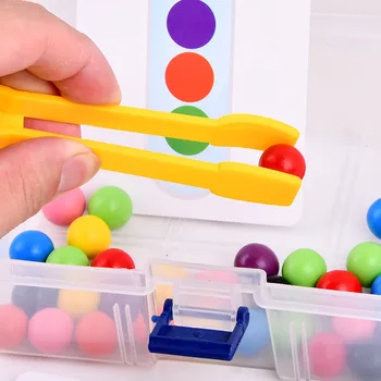 Spalvingų Karoliukų Žaidimas Montessori Ugdymo Anksti Mokytis Vaikus Įrašą Rutulio Įspūdį Ikimokyklinio Bamblys, Žaislų, Vaikai, Vaikams, Dovanos