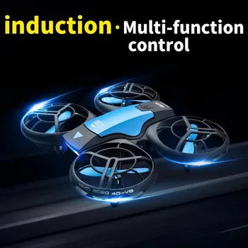 V8 Mini Drone 4K 1080P HD RC Quadcopter WiFi Fpv Tranai Oro Slėgio Aukščio Laikyti Juoda Sraigtasparnis UAV Orlaivių Žaislai Berniukams